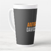 Tasse Latte Autre Parfait Cute Grey Orange Gras Texte (Angle gauche)