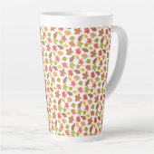 Tasse Latte Autumn Leaves Colorful Pattern (Angle droit)