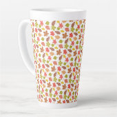 Tasse Latte Autumn Leaves Colorful Pattern (Angle gauche)