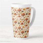 Tasse Latte Autumn Mushrooms (Angle droit)