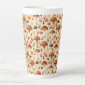 Tasse Latte Autumn Mushrooms (Devant)