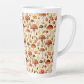 Tasse Latte Autumn Mushrooms (Droite)