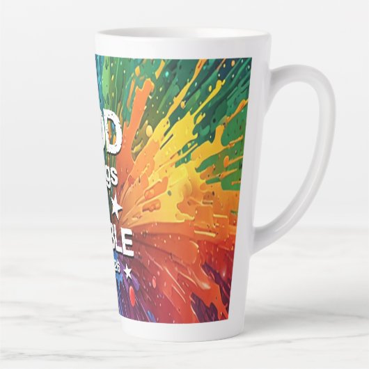 Tasse Latte Avec Dieu Matthieu 19-26 (Droite)
