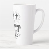 Tasse Latte Avec Dieu toutes les choses sont possibles - Matth (Droite)