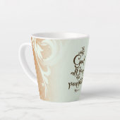 Tasse Latte Avec Dieu toutes les choses sont possibles Matthie (Angle gauche)