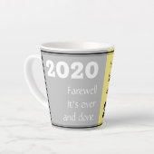 Tasse Latte AVENIR 2020 | Avancer 2021 | Gris du Nouvel An (Angle gauche)