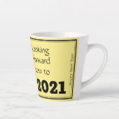 Tasse Latte AVENIR 2020 | Avancer 2021 | Gris du Nouvel An (Droite)