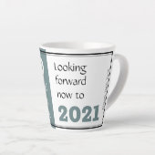Tasse Latte AVENIR 2020 | Perspectives 2021 | Nouvel An (Angle droit)