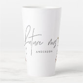 Tasse Latte Avenir bohémien mme teepee botanique contemporaine (Devant)