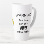 Tasse Latte Avertissement de sortie (Angle droit)