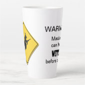 Tasse Latte Avertissement de sortie (Devant)