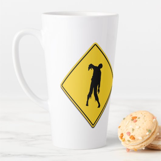 Tasse Latte Avertissement de zombie (En situation)