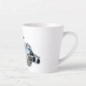 Tasse Latte Avion de dessin (Droite)