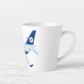Tasse Latte Avion de dessin (Droite)