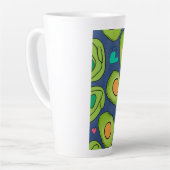 Tasse Latte Avocados et coeurs (Angle gauche)