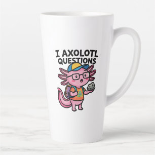 Tasse Latte Axolotl nerd sarcastique je pose des questions sur