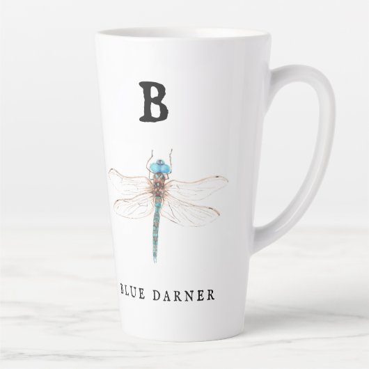 Tasse Latte "B" Bleu Darner (Droite)