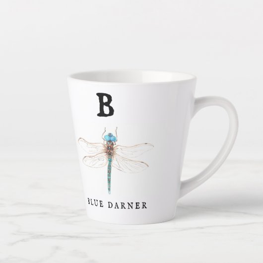Tasse Latte "B" Bleu Darner (Droite)