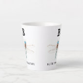 Tasse Latte "B" Bleu Darner (Devant)