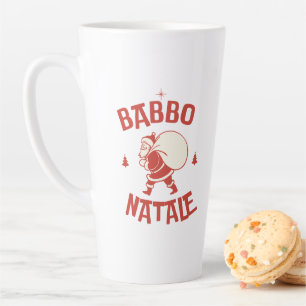 Tasse Latte Babbo Natale Italien Père Noël Renna Joyeux Noël