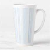 Tasse Latte Baby Blue White Stripes (Droite)