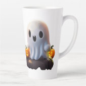 Tasse Latte Baby Ghost Déplaisant mignon caractère Halloween (Droite)