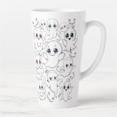 Tasse Latte Baby Ghosts Éffrayant mignon Halloween humeur (Droite)