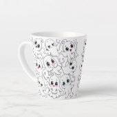 Tasse Latte Baby Ghosts Éffrayant mignon Halloween humeur (Angle gauche)