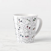 Tasse Latte Baby Ghosts Éffrayant mignon Halloween humeur (Angle droit)