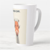 Tasse Latte Back Off Goose – Funny Confrontational Animal Desi (Angle droit)
