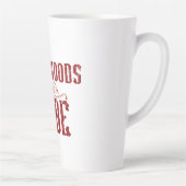 Tasse Latte Backwoods Babe Typographie (Droite)