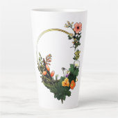 Tasse Latte Bague à fleurs (Devant)