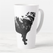 Tasse Latte Bague d'octobre (Angle droit)