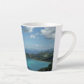Tasse Latte Baie de Magens, scene de l'île St Thomas Beautiful (Droite)