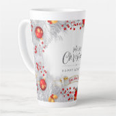 Tasse Latte Baies congelées Noël (couverture complète de l'ima (Angle gauche)