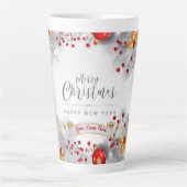 Tasse Latte Baies congelées Noël (couverture complète de l'ima (Devant)