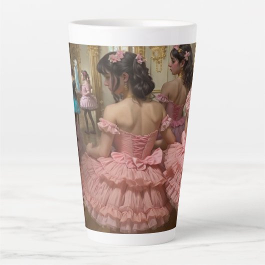 Tasse Latte Bailarinas en una gran sala de estilo rocóco (Devant)
