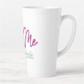 Tasse Latte 'baise-moi, je suis irlandaise' T-Shirt (Droite)