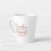Tasse Latte Baisers citrouilles et souhaits de récolte (Angle gauche)