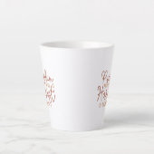 Tasse Latte Baisers citrouilles et souhaits de récolte (Devant)