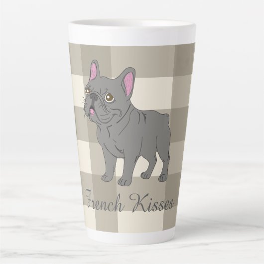 Tasse Latte Baisers Français (Devant)