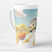 Tasse Latte Balade en Citrouille lunaire (Angle gauche)