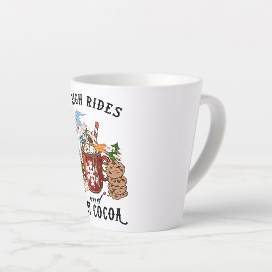 Tasse Latte Balades en traîneau et cacao chaud - Gnome scandin (Angle droit)