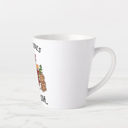 Tasse Latte Balades en traîneau et cacao chaud - Gnome scandin (Droite)