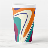 Tasse Latte Balances rétro - Style les années 70 classique (Devant)
