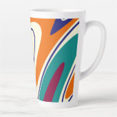 Tasse Latte Balances rétro - Style les années 70 classique (Droite)