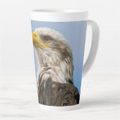 Tasse Latte Bald Eagle (Angle droit)