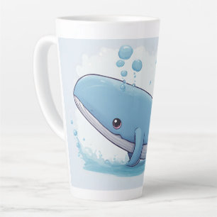 Tasse Latte Baleine mignonne