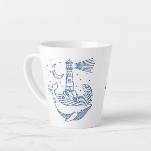 Tasse Latte Baleine phare