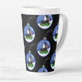 Tasse Latte Baleine tueuse Orca Christmas (Angle droit)